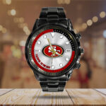 San Francisco 49ers Black Stainless Steel Watch - Image 2