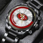 San Francisco 49ers Black Stainless Steel Watch