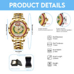 San Francisco 49ers 80th Anniversary Alloy Luxury Quartz Watch - Image 5