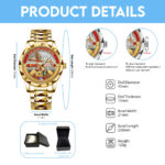 San Francisco 49ers 80th Anniversary Alloy Luxury Quartz Watch - Image 5