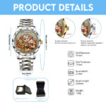 San Francisco 49ers 80th Anniversary Alloy Luxury Quartz Watch - Image 5