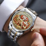 San Francisco 49ers 80th Anniversary Alloy Luxury Quartz Watch - Image 3