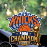 New York Knicks Custom shape 1-sided Acrylic Car Ornament
