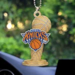 New York Knicks 2026 NBA Finals Champions Custom shape 2-sided Acrylic Car Ornament