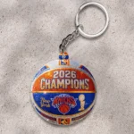 New York Knicks 2026 NBA Finals Champions Custom Shape 2-sided Keychain