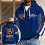 New York Knicks 2026 NBA Finals Champions 3D Unisex Waffle Hoodie
