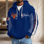 New York Knicks 2026 NBA Finals Champions 3D Unisex Waffle Hoodie - Image 3