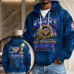New York Knicks 2026 NBA Finals Champions 3D Unisex Waffle Hoodie