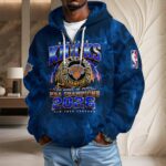 New York Knicks 2026 NBA Finals Champions 3D Unisex Waffle Hoodie - Image 4