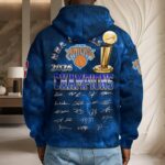 New York Knicks 2026 NBA Finals Champions 3D Unisex Waffle Hoodie - Image 5