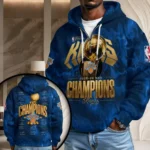 New York Knicks 2026 NBA Finals Champions 3D Unisex Waffle Hoodie