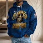 New York Knicks 2026 NBA Finals Champions 3D Unisex Waffle Hoodie - Image 4