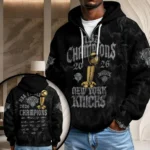 New York Knicks 2026 NBA Finals Champions 3D Unisex Waffle Hoodie