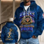New York Knicks 2026 NBA Finals Champions 3D Unisex Waffle Hoodie