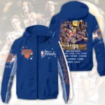 New York Knicks 2026 NBA Finals Champions 3D Windbreaker Jacket