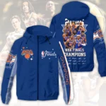New York Knicks 2026 NBA Finals Champions 3D Windbreaker Jacket