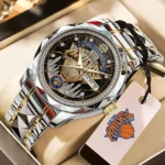 New York Knicks NBA 2026 NBA Finals Champions Alloy Luxury Quartz Watch
