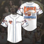 New York Knicks 2026 NBA Finals Champions Baseball Jersey