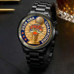 New York Knicks 2026 NBA Finals Champions Black Stainless Steel Watch - Image 4