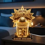 New York Knicks NBA Finals Champions 2026 Custom Shape Acrylic Light Box