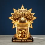 New York Knicks NBA Finals Champions 2026 Custom Shape Acrylic Light Box - Image 2