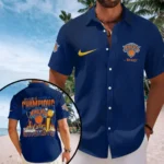 New York Knicks 2026 NBA Finals Champions Short Sleeve Button-Down Shirt