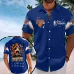 New York Knicks 2026 NBA Finals Champions Short Sleeve Button-Down Shirt