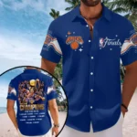 New York Knicks 2026 NBA Finals Champions Short Sleeve Button-Down Shirt