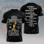 New York Knicks 2026 NBA Finals Champions 3D Apparel