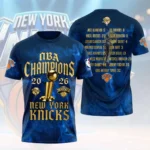 New York Knicks 2026 NBA Finals Champions 3D Apparel