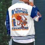 New York Knicks 2026 NBA Finals Champions Varsity Jacket - Image 3