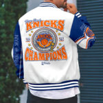 New York Knicks 2026 NBA Finals Champions Varsity Jacket - Image 3