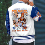New York Knicks 2026 NBA Finals Champions Varsity Jacket - Image 3