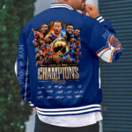 New York Knicks 2026 NBA Finals Champions Varsity Jacket - Image 3
