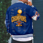 New York Knicks 2026 NBA Finals Champions Varsity Jacket - Image 3