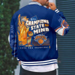 New York Knicks 2026 NBA Finals Champions Varsity Jacket - Image 3