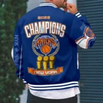 New York Knicks 2026 NBA Finals Champions Varsity Jacket - Image 3