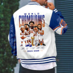 New York Knicks 2026 NBA Finals Champions Varsity Jacket - Image 3