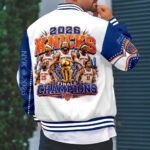 New York Knicks 2026 NBA Finals Champions Varsity Jacket - Image 3