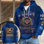 New York Knicks 2026 NBA Finals Champions 3D Unisex Waffle Hoodie