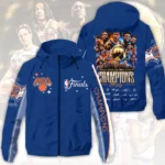 New York Knicks 2026 NBA Finals Champions 3D Windbreaker Jacket
