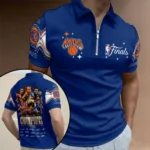 New York Knicks 2026 NBA Finals Champions Zip Polo Shirt