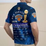 New York Knicks 2026 NBA Finals Champions Zip Polo Shirt - Image 3