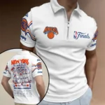 New York Knicks 2026 NBA Finals Champions Zip Polo Shirt