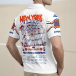 New York Knicks 2026 NBA Finals Champions Zip Polo Shirt - Image 3
