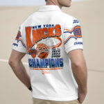 New York Knicks 2026 NBA Finals Champions Zip Polo Shirt - Image 3