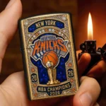 New York Knicks 2026 NBA Finals Champions Zippo Lighter Case (No Insert)