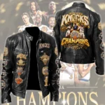 New York Knicks Motorcycle Leather Jacket