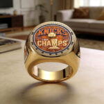 New York Knicks NBA Champions 2026 3D Engraved Ring - Image 2
