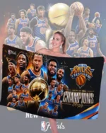 New York Knicks NBA Champions 2026 Rectangle Beach Towel